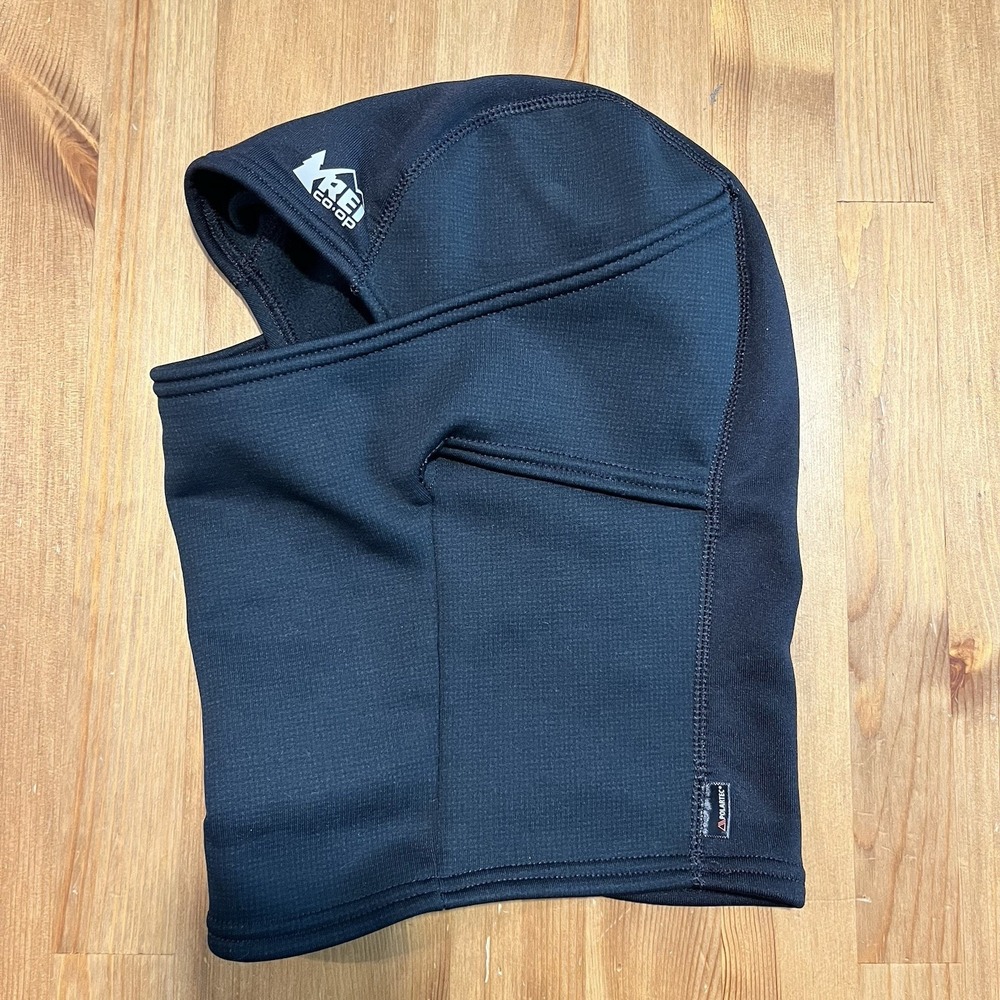 REI Co-op Polartec Wind Pro Hinged Balaclava Unisex One Size Black Ski Windproof